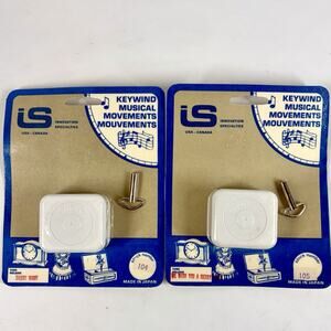 Sankyo Keywind Musical Movement Music Box Lot Silent Night Merry Christmas NEW